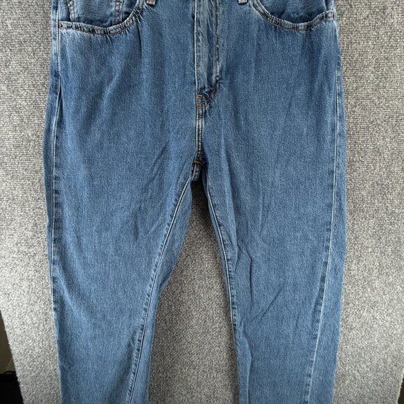 Levis 505 Premium Jeans Men 33x30 Blue Denim Straight Leg Blue Cotton ACTL 33X28 - Picture 1 of 16